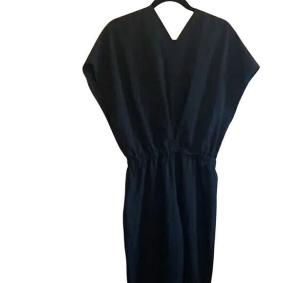 Donna Morgan All Black Elegant Balloon Sleeve Fitted Feminine Modest Jumper - Picture 6 of 6